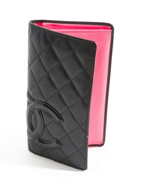 chanel wallet quilted black and pink|chanel wallet online store.